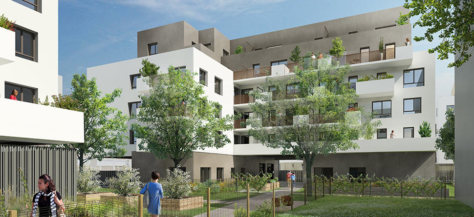 Programme immobilier neuf Saint-Priest proche mairie (69800)